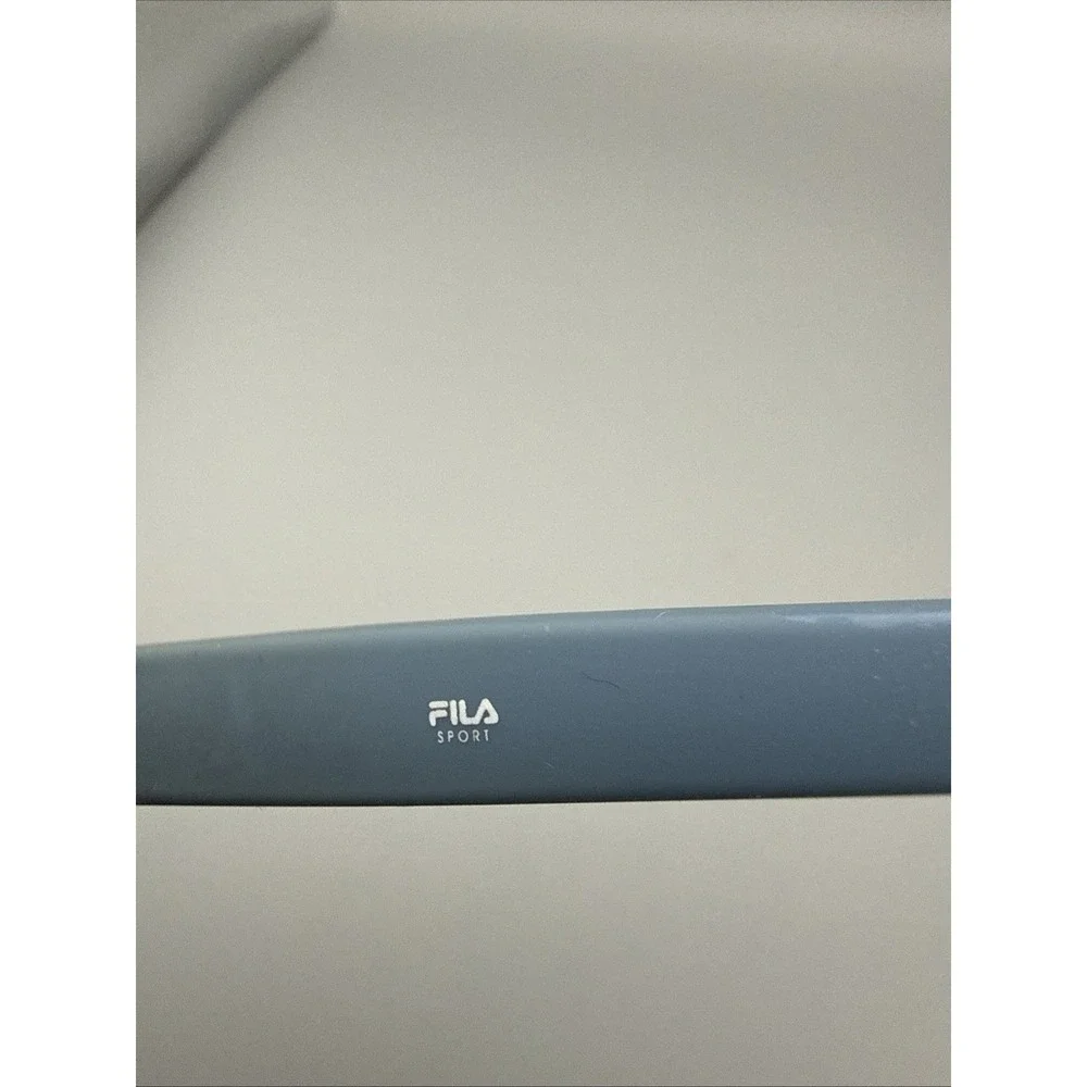 FILA SPORT vintage Blue Aviator Sunglasses SR0910 Italy- Silver Polarized Lens